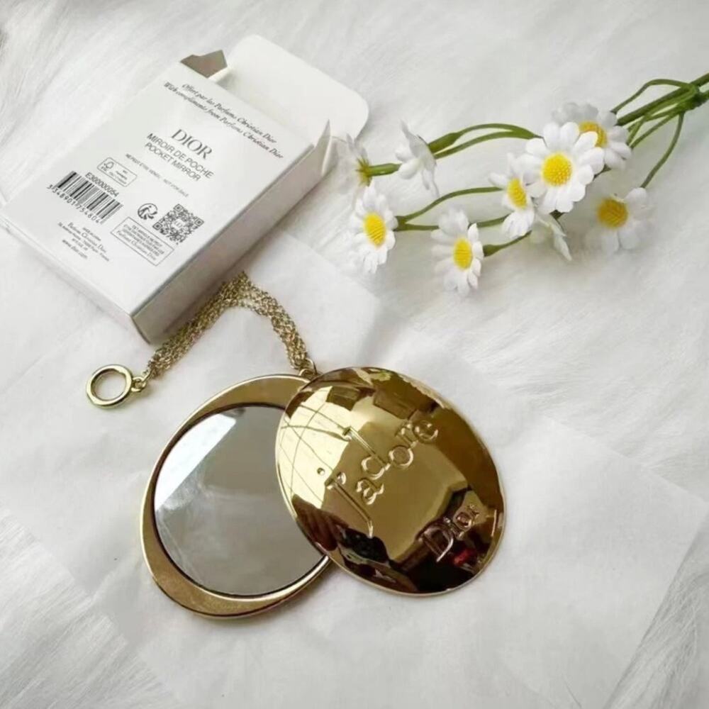 Dior J’Adore Gold Pocket Mirror Pendant – Luxe Compact Mirror | GWP Edition